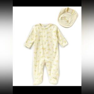 Little Me Yellow Newborn Footie Set